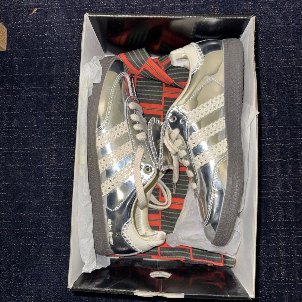 Adidas Wales Bonner x Samba Silver Metallic Size 8 Women's
